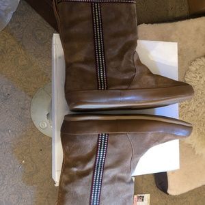 Suede leather boots size 10